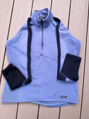Kerrits Blue/Grey Fleece-Lined Pullover